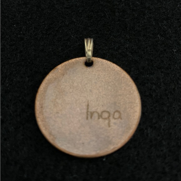 Handmade Inga medium round pendant - Picture 4 of 6